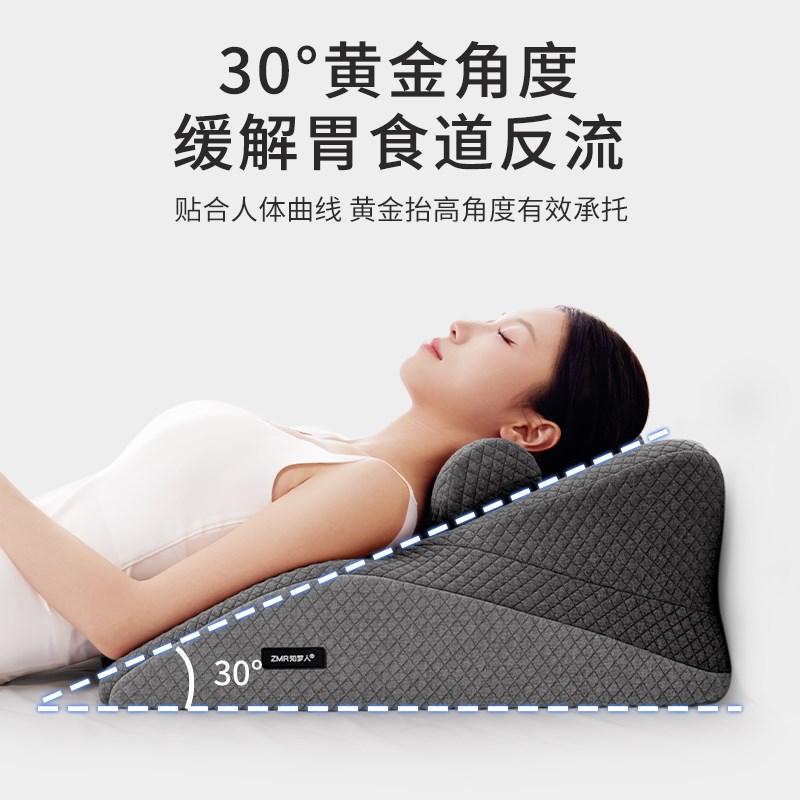 斜坡枕床上大靠背枕头床头软包y靠背垫老人胃食管防反流床垫抬高
