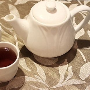 大容量过滤咖啡壶 白色陶瓷茶壶单壶j大号 酒店家用水壶泡功夫茶