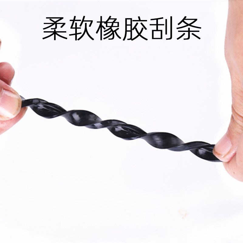 三角形双面擦玻璃清洁器r可替换刮水条清洁海绵胶条清洁布卡扣棉