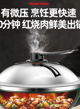 电炒锅多功能插电不沾锅大容量家用煮锅蒸煎Q煮一体式宿舍电炒锅
