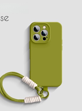 适用苹果iPhone16promax手机壳新款iPhone15pro液态硅胶15plus简约15夏季潮流14情侣pro带挂绳13pm保护12套ip