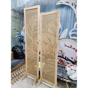 新森林婚礼场景布置中国网屏婚礼用品订婚宴会木藤道具