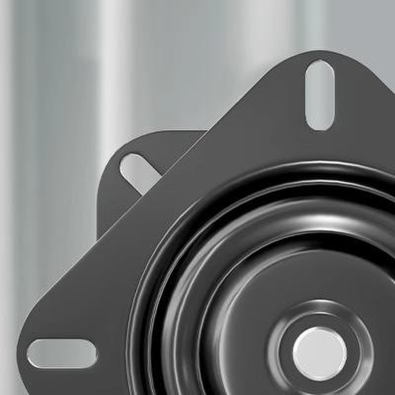 加厚满珠万向转盘电视旋转台轴承家具方型铁转盘机械沙发椅子底座