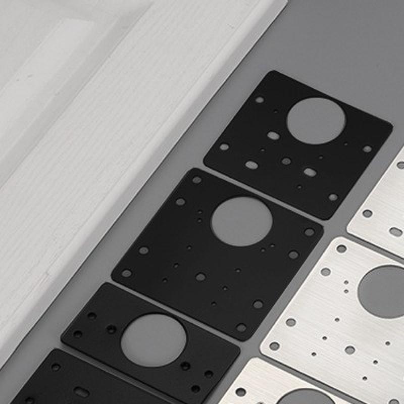 橱柜门合页修复挡片不锈钢固定板安装家具方板补修片阻尼缓冲铰链