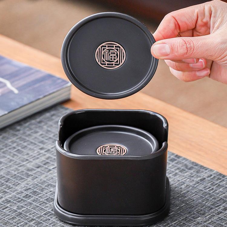 电木茶杯垫办公室隔热垫防烫茶杯托茶道高档功夫茶具配件套装