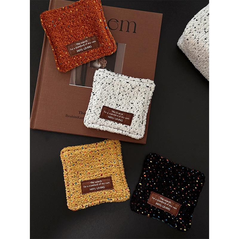 MIYU LIVING 布艺杯垫复古风餐桌装饰餐垫桌面隔热垫防烫茶杯垫子