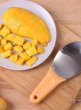 切芒果神器切丁削皮吃分割取肉器刀去核剥去皮专用切粒勺水果切块