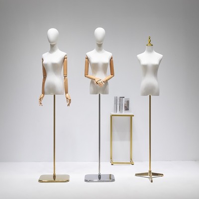 模特展示架女装专用半身韩版衣服婚纱旗袍服装店橱窗道具人体全身