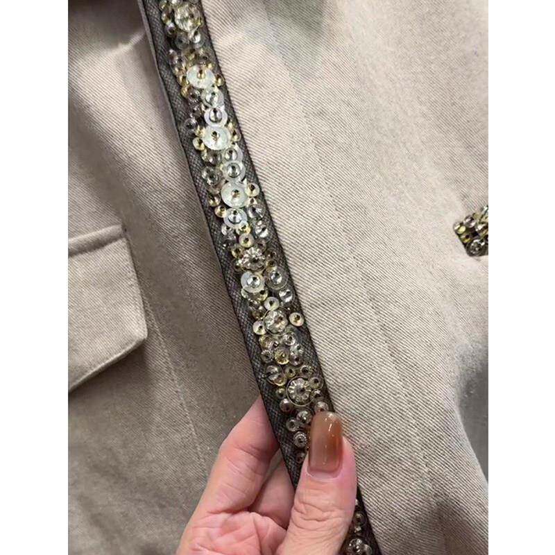 好货大码女装300斤美式设计感小众翻领外套胖mm秋冬季宽松时尚夹