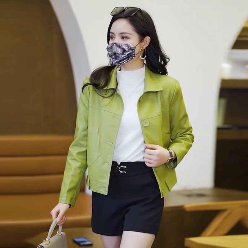 好货小个子休闲皮衣女士气质短款外套春秋装新款爆款今年流行夹克