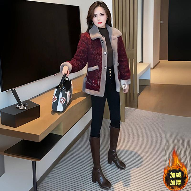 好货小个子加绒加厚毛呢外套女2026秋冬新款洋气小个子短款保暖呢