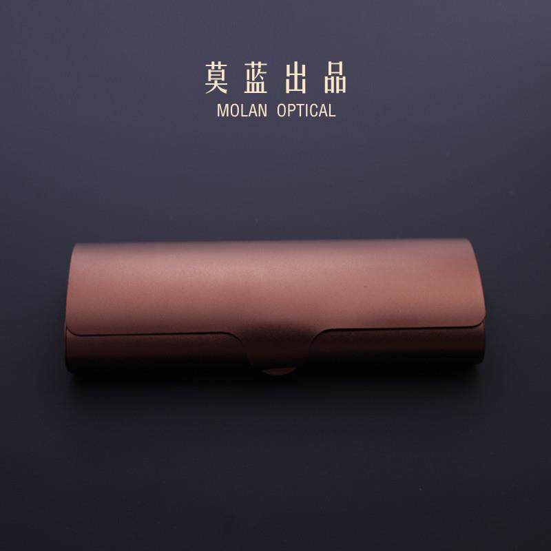 新品端金属铝合金眼镜盒便