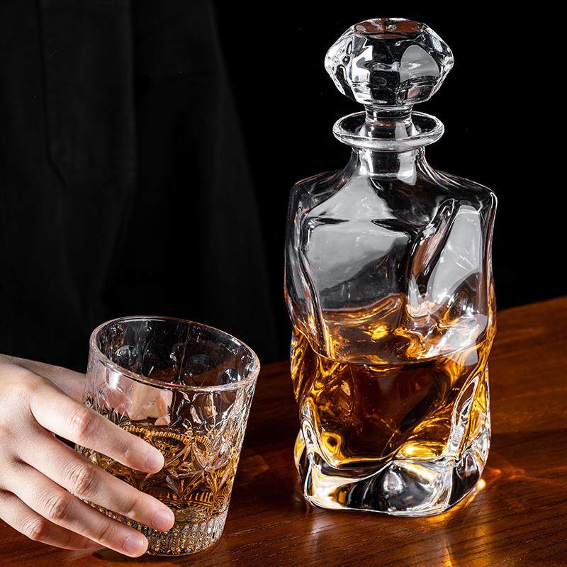 欧式高档水晶玻璃威士忌酒樽家用洋酒瓶葡萄酒醒酒器分酒器储酒具