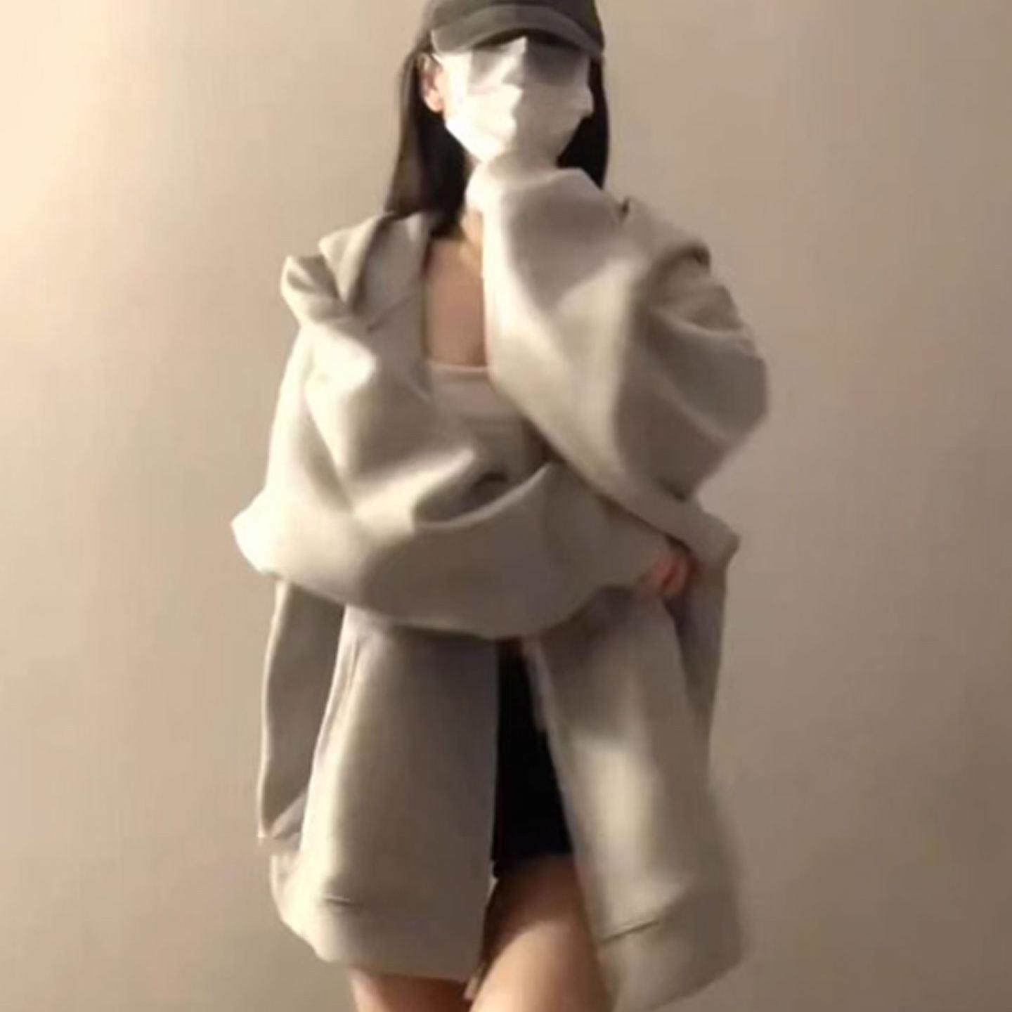 好货美式hiphop卫衣女2026新款秋冬季加绒韩系慵懒松弛感开衫连帽