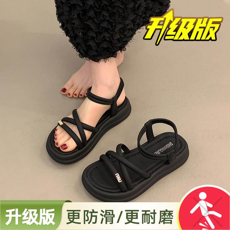 新品罗马凉鞋女款2026新款夏季仙女风外穿配裙子百搭海边休闲沙滩