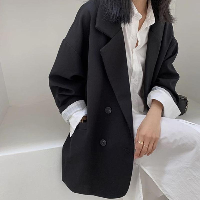 好货特大码胖MM早秋季盐系气质高级感西装外套女休闲百搭宽松开衫