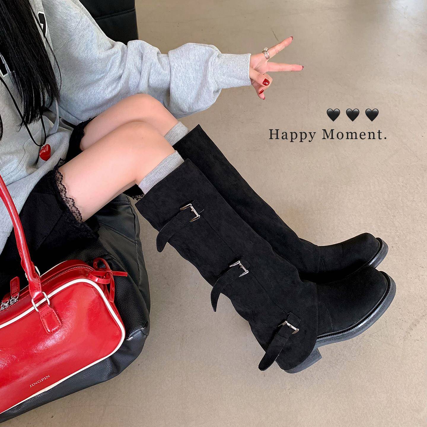 好货【韩小姐】内增高4.5cm勃肯拖鞋女2026秋季新款一脚蹬经典包