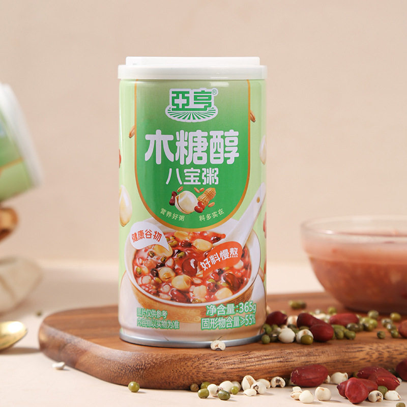 亚亨木糖醇八宝粥365g健康谷物慢熬代餐速食早餐粥罐头整箱