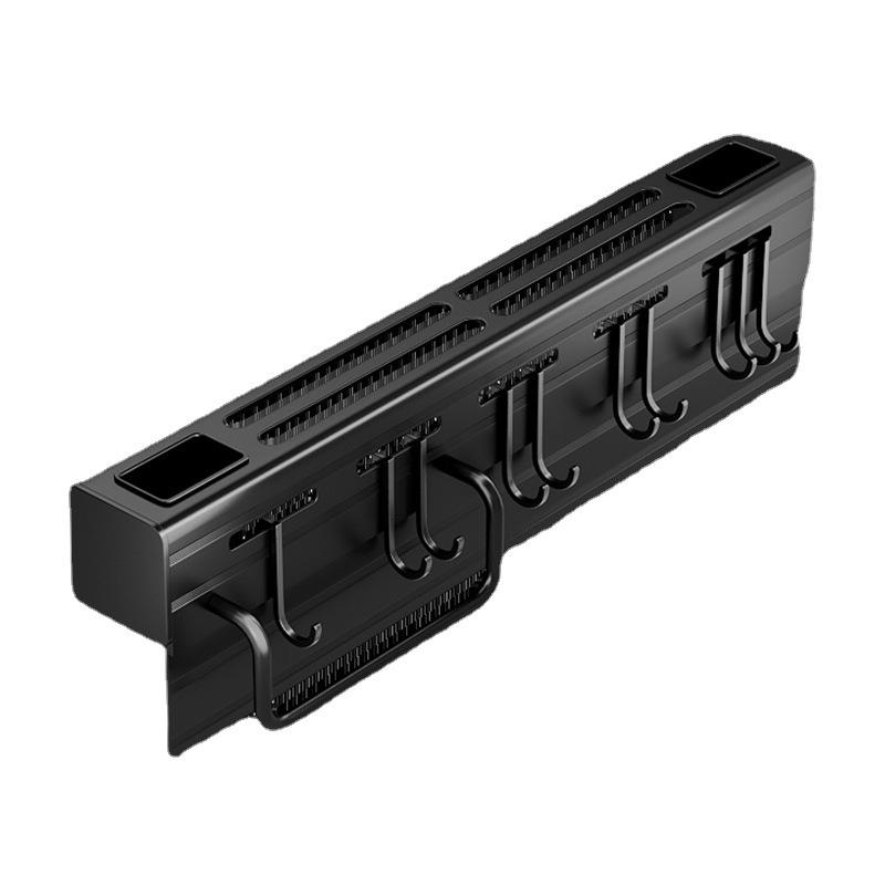 黑色厨房刀架置物架多功能筷w子筒一体刀具收纳架壁挂式菜刀勺架