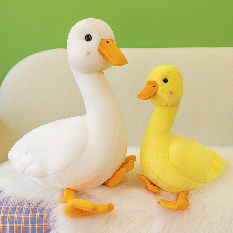 网红大白鹅抱枕毛绒玩具男女孩抱睡觉娃娃可爱儿童玩偶小鸭子公仔