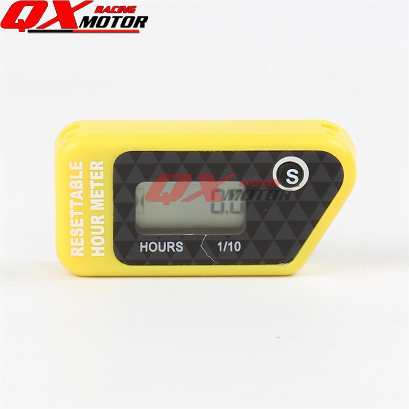 沙滩车摩托车摩托艇割草机发电机防水LCD累时器单次计时保养提醒