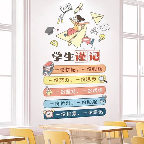 励志墙贴纸贴画大学生宿舍装饰