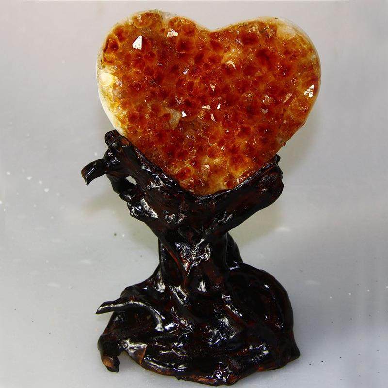 天然巴西黄水晶心形摆件聚宝盆摆件紫晶洞块原石消磁,特色手工艺,其他特色工艺品,淘宝优惠券,粉丝福利购,淘宝优惠卷