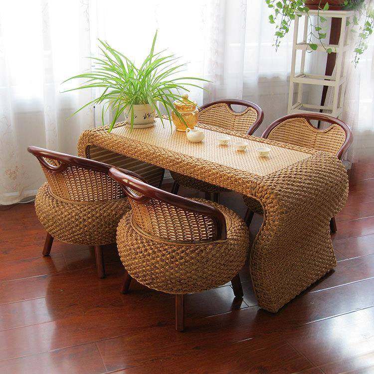 藤编茶几简约现代客厅茶桌子阳台组合地台阳台榻榻米茶几休闲桌椅,电子元器件市场,其它元器件,淘宝优惠券,粉丝福利购,淘宝优惠卷