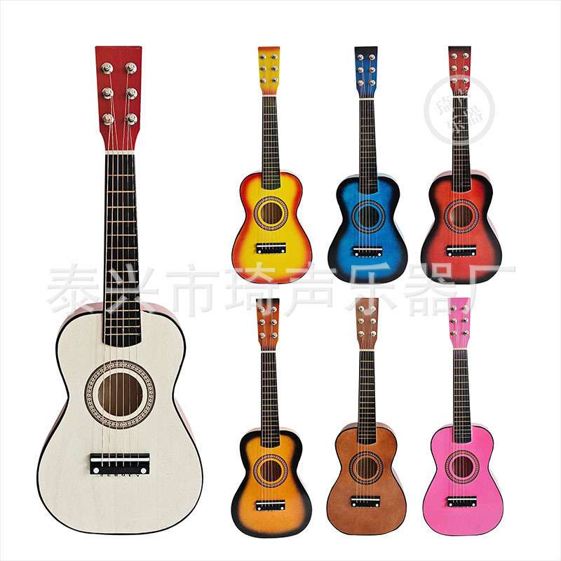 直销小吉他 21寸23寸25寸吉他玩具吉它尤克里里 (送配)