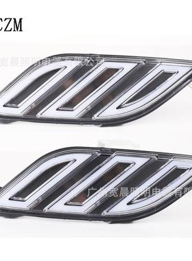 新款猛禽F150流水边灯Raptor白色日间行车灯与黄色转向信号灯