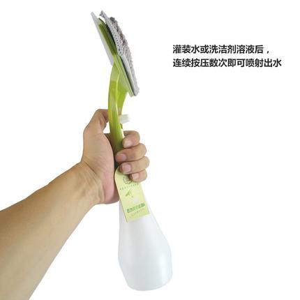 双面擦桌子神器挂水硅胶条家用饭店餐桌装清洁剂喷水刮玻璃转盘刮