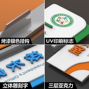 雙面高檔亞克力年級(jí)教室門牌定制培訓(xùn)機(jī)構(gòu)輔導(dǎo)班教室門牌訂制可更