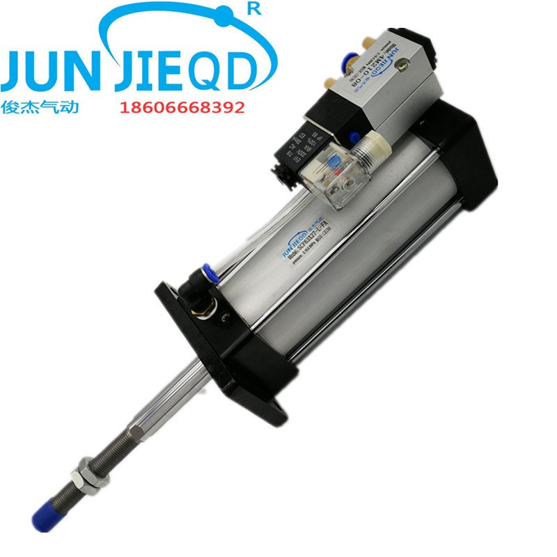源头工厂小型带电磁阀气缸SCF63X200带阀气缸除尘带阀气缸63X127