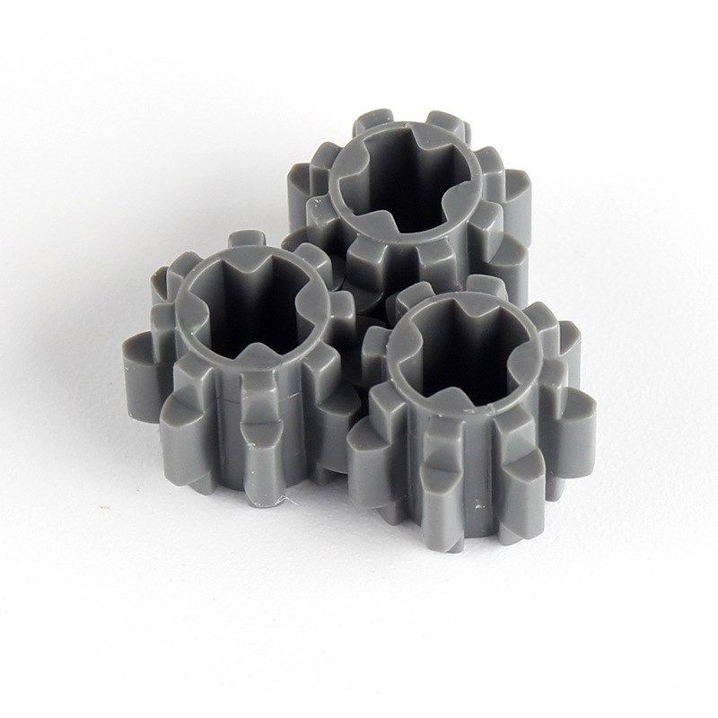 卡搭科技积木 10928 11955 8齿齿轮 深灰6012451 红6036545