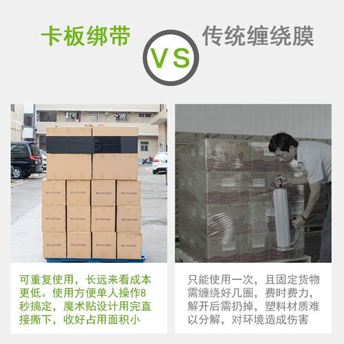 物流托盘专用绑带货物固定缠绕带魔术贴固定带可重复使用卡板绑带