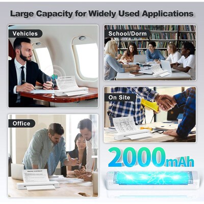 Thermal transfer plain paper a4 printer bluetooth no ink