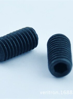 批量供应DIN916 凹端紧定螺钉 M2.5 内六角槽型 碳钢12.9级 发黑