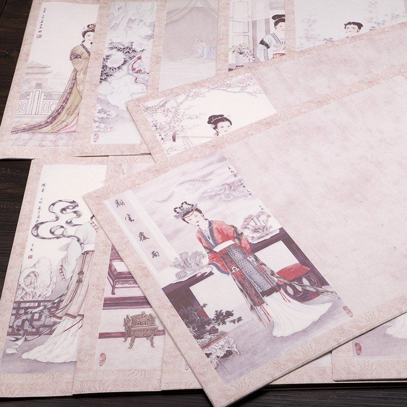 金陵十二钗宣纸书法专用纸仿古练习写毛笔字作品纸空白半生熟六开,文具电教/文化用品/商务用品,宣纸,淘宝优惠券,粉丝福利购,淘宝优惠卷