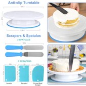 饰工具烘焙套装 340件套硅胶烤盘转台套装 裱花嘴翻糖蛋糕装