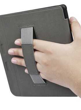 适用2019Kobo LibraH2O手持7寸保护套Tolino vision5麻布纹保护壳