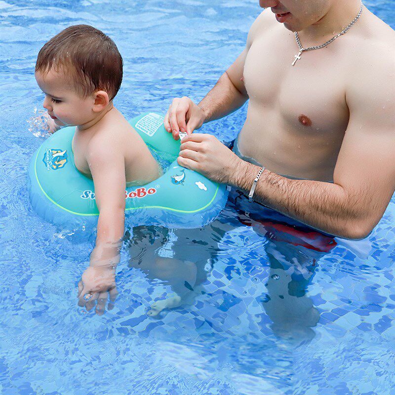 swimbobo游泳圈宝宝腋下圈 U形儿童腰圈 宝宝双气囊腋下游泳圈