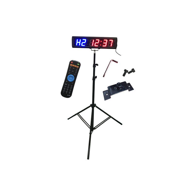 电子健身计时器运动计时器电子秒表多功能数显计时器带三脚架遥控