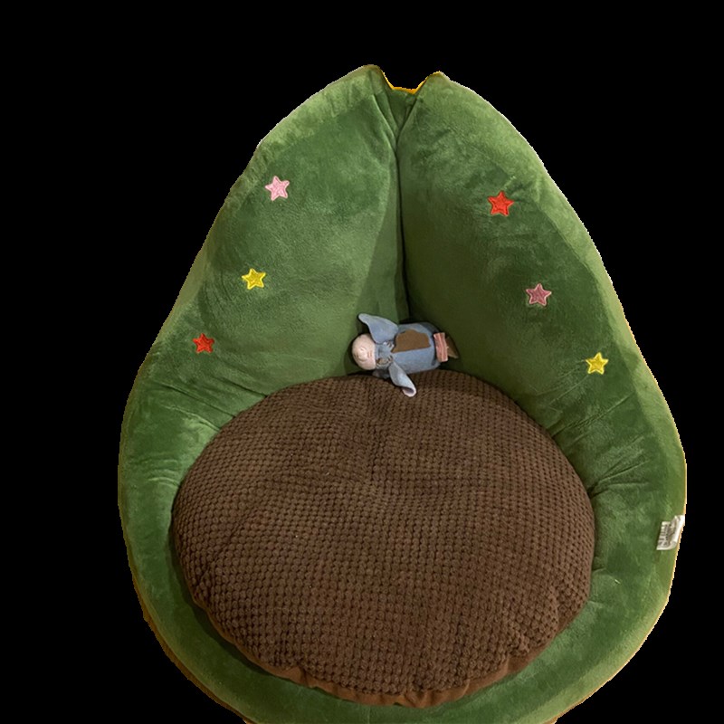 耶诞树猫窝猫树冬季保暖宠物窝泰迪狗窝蝴蝶结猫房子猫床安全感窝