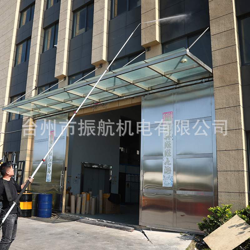 新款 5.6m伸缩清洗枪不锈钢高压清洗水枪套装商用清洗机专用水枪