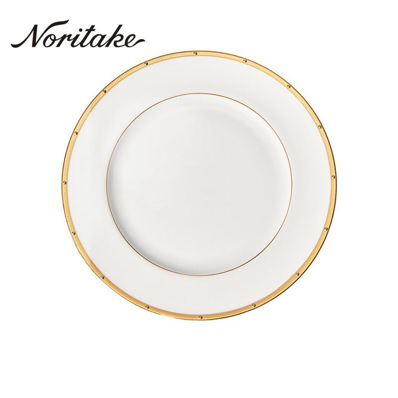 Noritake则武进口欧式宫廷风配套西餐厅高档骨瓷餐具家用菜盘平盘