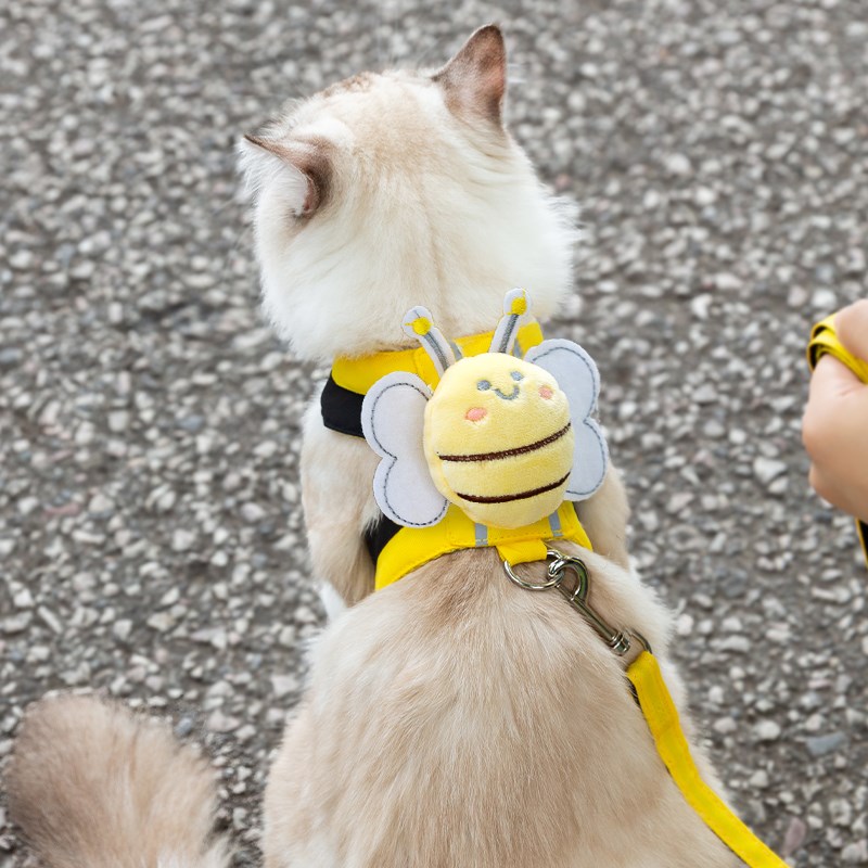 狗狗牵引绳背心式狗链子胸背小型犬泰迪背带遛狗绳猫咪外出防挣脱
