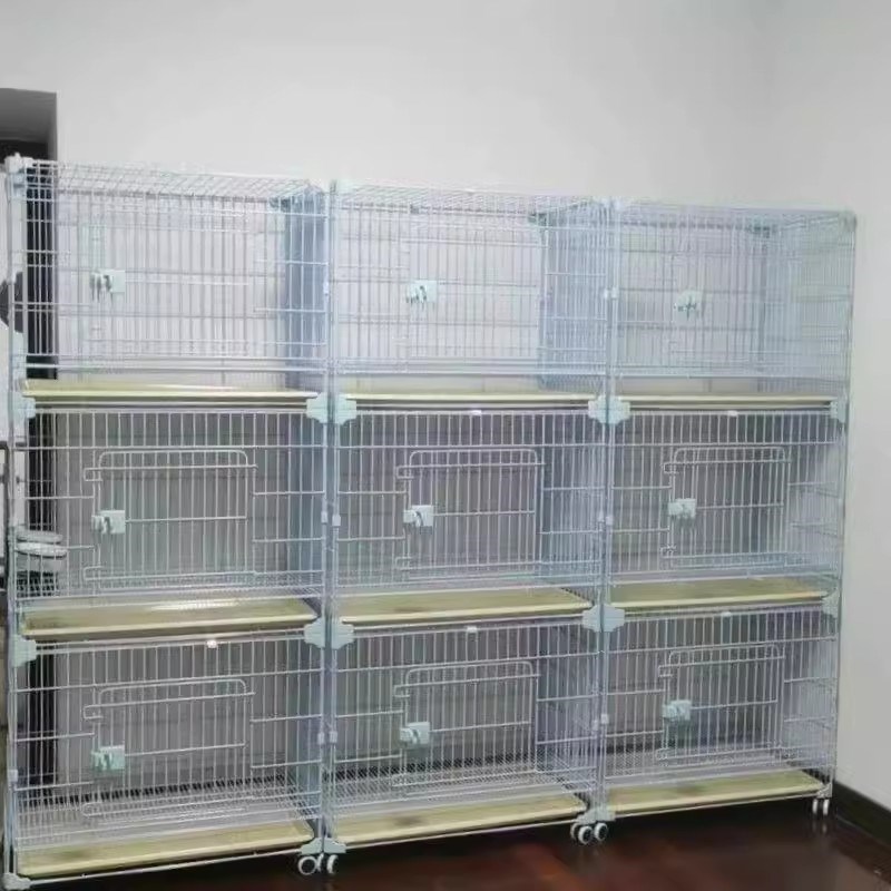 佳迪笼具加粗猫狗笼子宠物跑床纳米笼折叠中小型犬泰迪比熊雪纳瑞