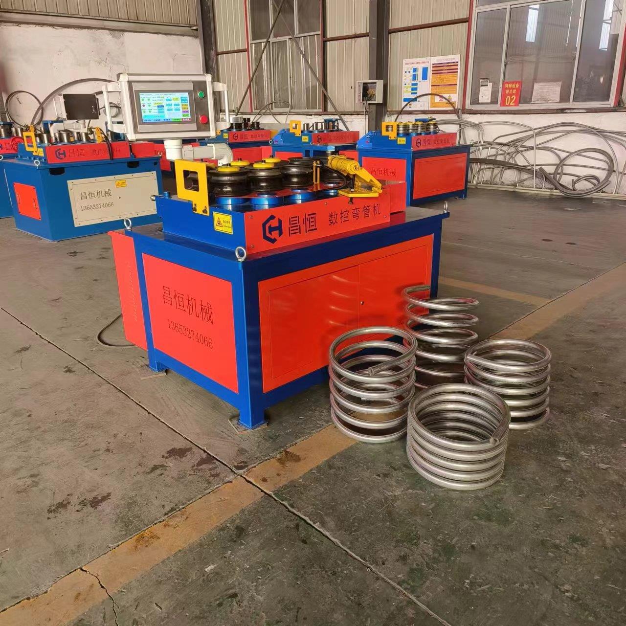 全自动钢管折弯机角铁槽钢弯弧盘圆设备大棚弯管机快速成型