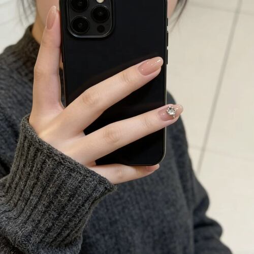 COLORHER裸色贴钻无缝光疗甲片