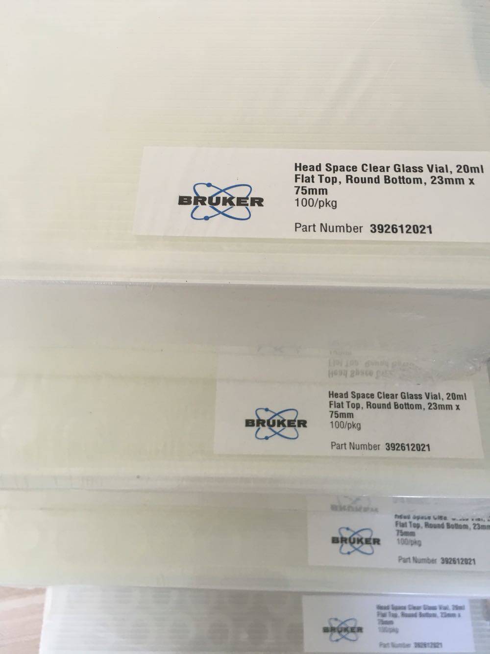 德国布鲁克顶空瓶392612021 20mL  23x75mm 100pk 同5182-0837